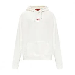 424 Hoodie With Logo Beige
